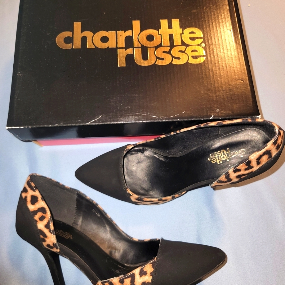 Charlotte Russe leopard print shoes